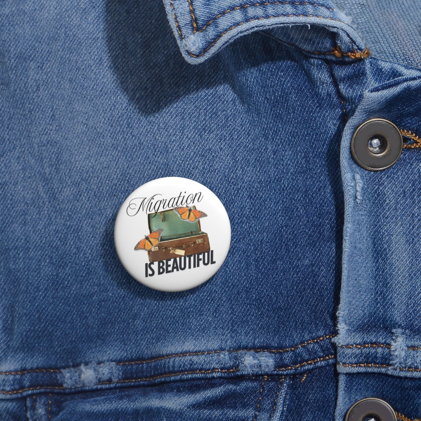 Custom Migration Pin Buttons - Inspirational Badge