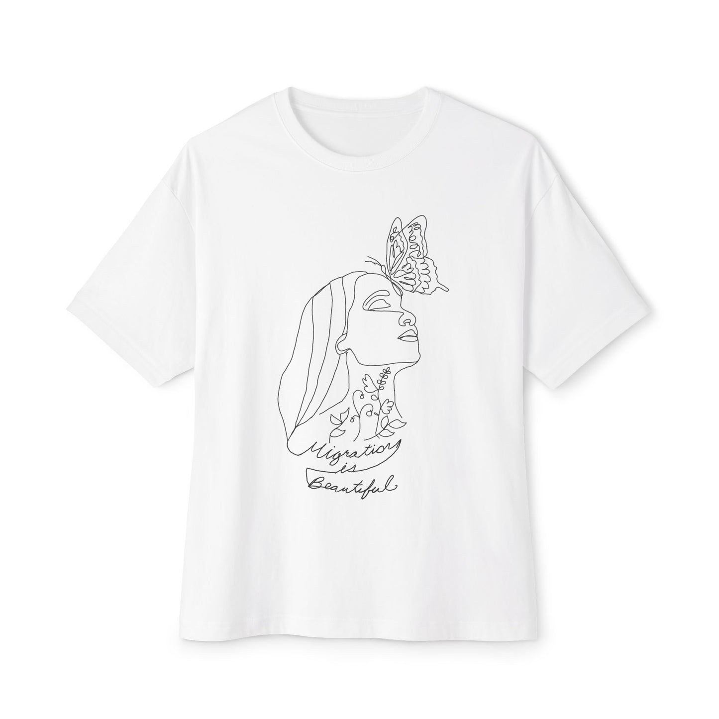 Mysterious & Beautiful Boxy Tee, Unisex Oversized T-Shirt, Graphic Tee