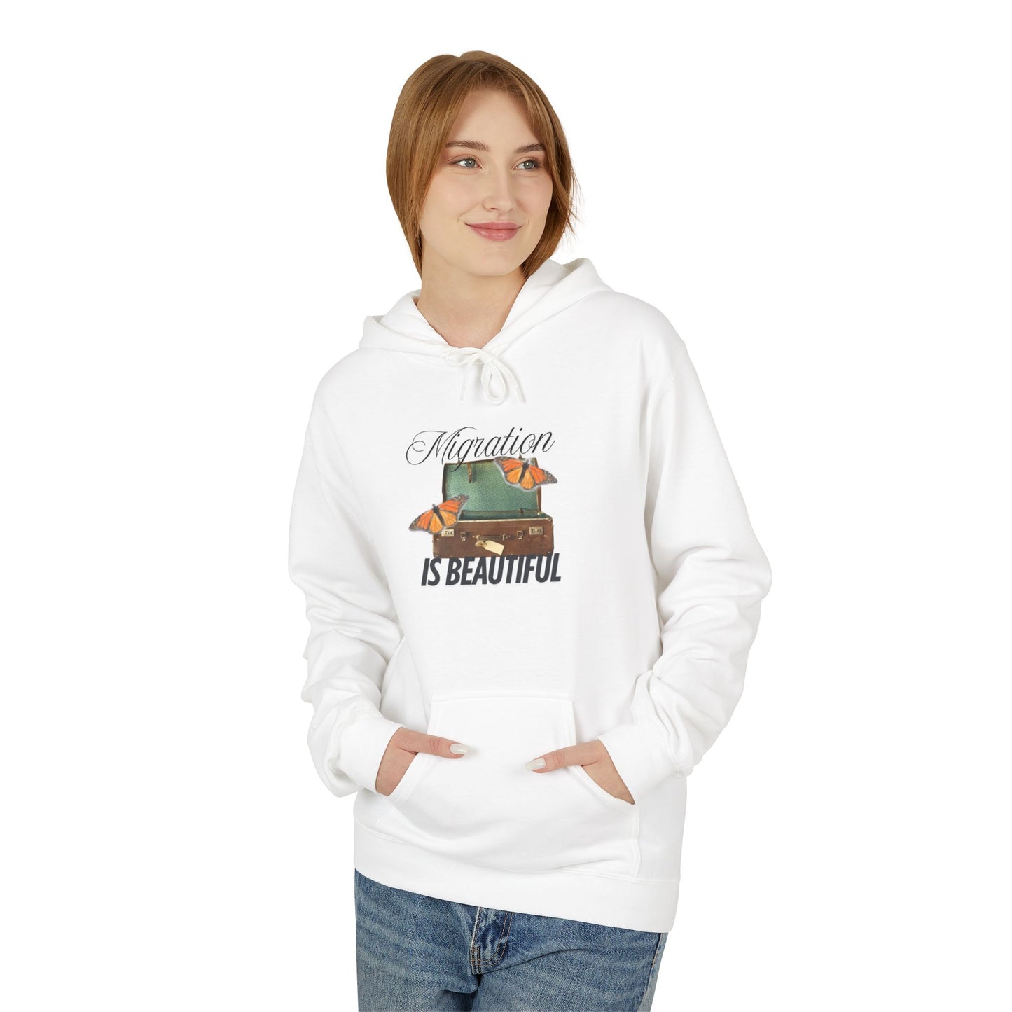 Nature-Inspired Fleece Hoodie