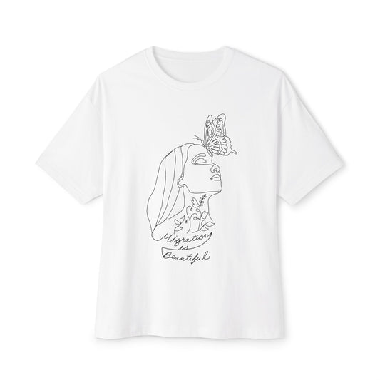 Mysterious & Beautiful Boxy Tee, Unisex Oversized T-Shirt, Graphic Tee