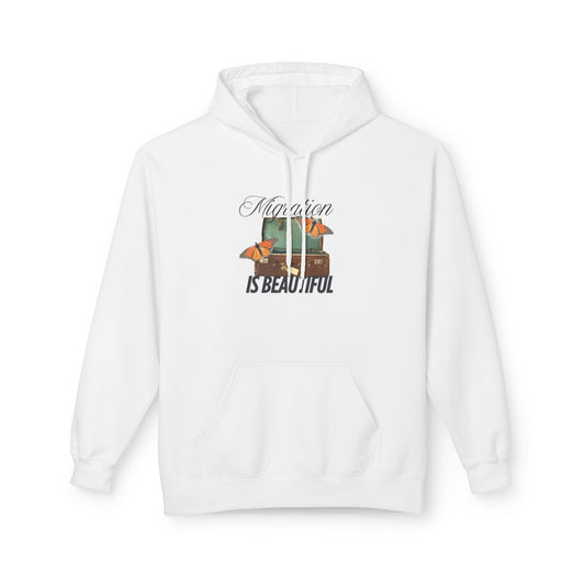 Nature-Inspired Fleece Hoodie