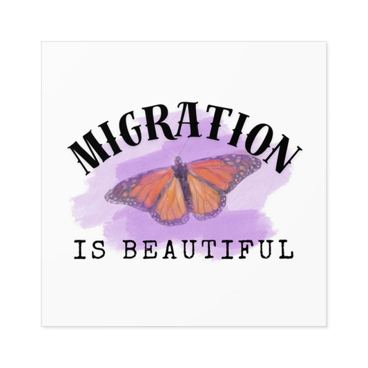 Butterfly Migration Stickers, Colorful Wall Decor