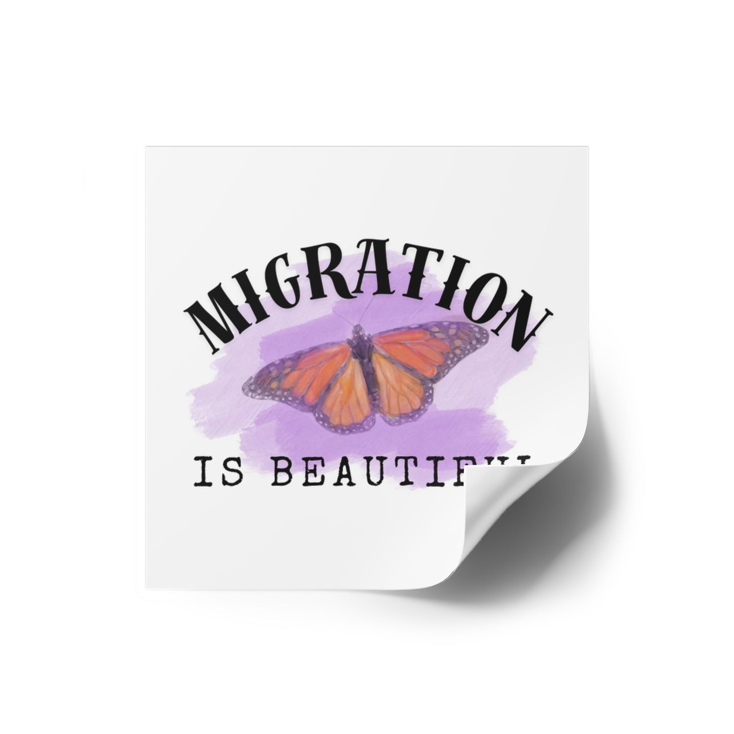 Butterfly Migration Stickers, Colorful Wall Decor